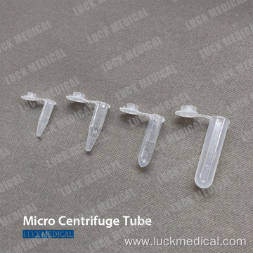 Plastic Sterile Microcentrifuge Tube 0.5ml/1.5ml/2ml/5ml